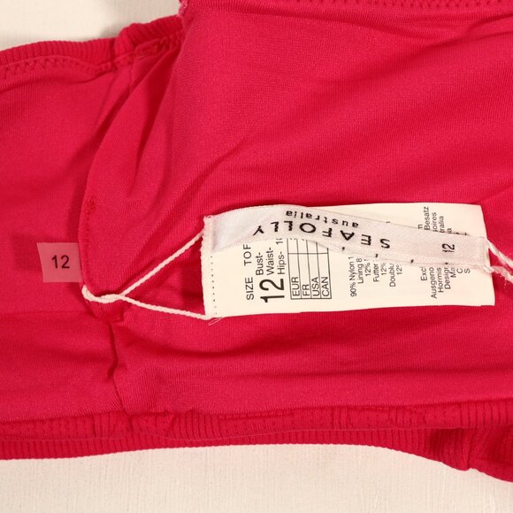 NWT Seafolly X Revolve Your Type Tube Top in Persian Pink - Picture 14 of 16